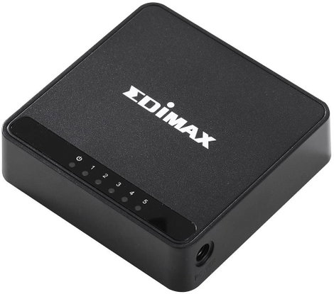 5 portos RJ45 ethernet switch 100 MBit/s EDIMAX ES-3305P V3 4. kép