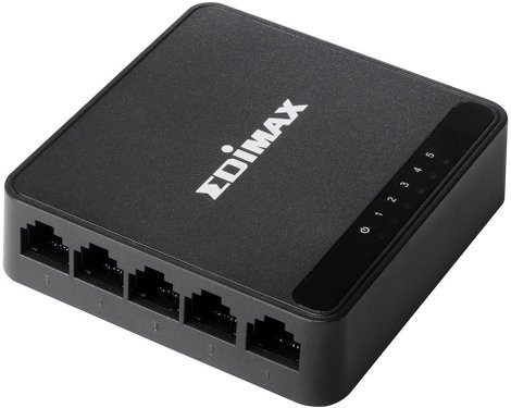 5 portos RJ45 ethernet switch 100 MBit/s EDIMAX ES-3305P V3 5. kép