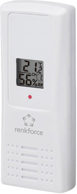 Kültéri vezeték nélküli hőmérséklet és páratartalom érzékelő, Renkforce FT007TH