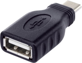 USB 2.0 átalakító, USB C típusú dugóról A típusú aljra OTG funkcióval, Renkforce