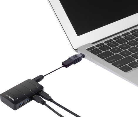 USB 2.0 átalakító, USB C típusú dugóról A típusú aljra OTG funkcióval, Renkforce 2. kép