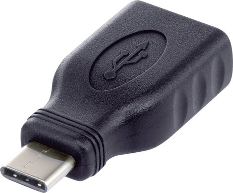 USB 2.0 átalakító, USB C típusú dugóról A típusú aljra OTG funkcióval, Renkforce 4. kép