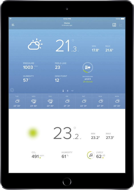 Internetes időjárásjelző állomás iPhone/iPad/iPod készülékekhez, Netatmo NWS01 + NE1002ZZ 11. kép