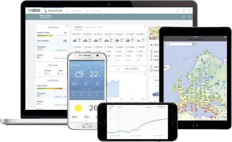 Internetes időjárásjelző állomás iPhone/iPad/iPod készülékekhez, Netatmo NWS01 + NE1002ZZ 12. kép