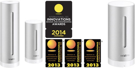 Internetes időjárásjelző állomás iPhone/iPad/iPod készülékekhez, Netatmo NWS01 + NE1002ZZ 2. kép