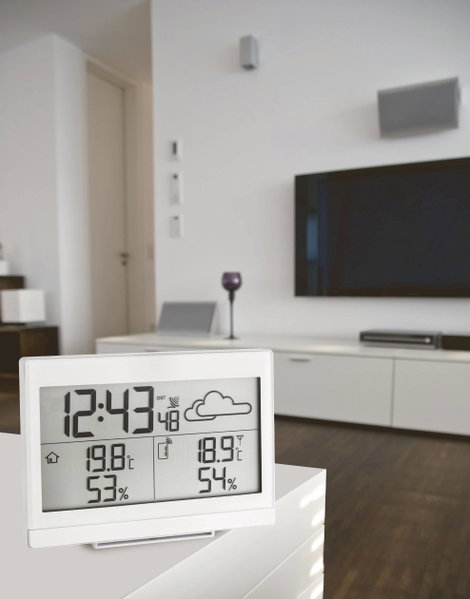 Vezeték nélküli időjárásjelző állomás, fehér, TFA CASA 4. kép
