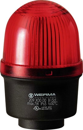 FOLYAM. FÉNY 219 RM 12-240V/AC/DC VÖRÖS