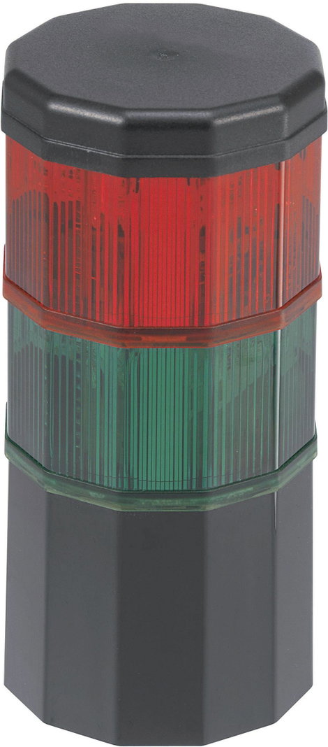 LED-es jelzőoszlop 24V/DC vörös/zöld, Werma Signaltechnik 696.019.75 KombiSIGN 71 2. kép