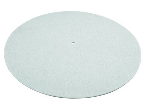 Omnitronic lemezjátszó filckorong, antisztatikus slipmat, fehér színű 2. kép