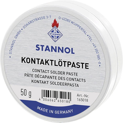 Forrasztópaszta, forrasztó zsír 50g Stannol 165018 F-SW 26