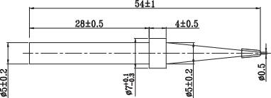 Toolcraft univerzális ceruzahegy formájú, központosított csúcs pákahegy, forrasztóhegy 5.0 mm 2. kép
