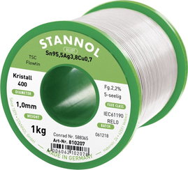 Forrasztóhuzal 1,0mm/1000g FLOWTIN TSC