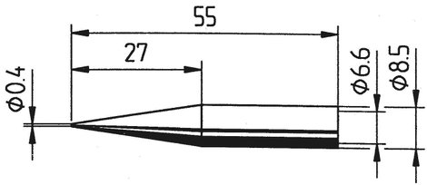 Ersa 842 pákahegy, forrasztóhegy 842 UD LF ceruza formájú hegy 0.4 mm