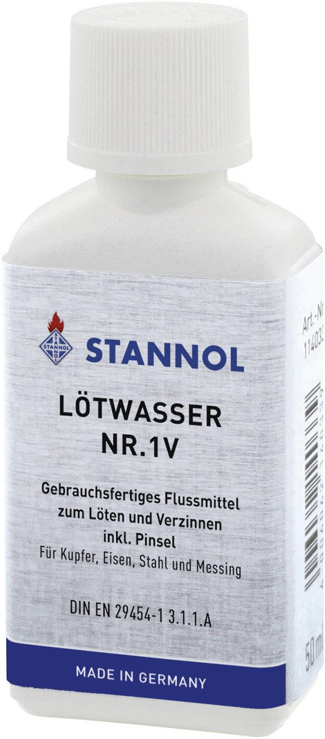 Forrasztóvíz, folyasztószer 50ml Stannol Nr. 1V 114033