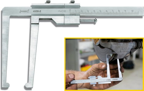 Féktárcsa ellenőrző tolómérő 60mm Hazet 4956-1