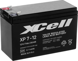 Ólom zselés akku AGM 12 V 7 Ah 151 x 94 x 65 mm XCell XP712
