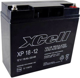 Ólom zselés akku AGM 12 V 18 Ah 181 x 167 x 77 mm XCell XP1812