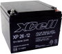Ólom zselés akku AGM 12 V 26 Ah 165 x 127 x 176 mm XCell XP2612 bélyegkép