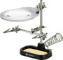 Harmadik kéz paneltartó LED-es nagyítóval, 2db csipesszel, pákatartóval TOOLCRAFT ZD-10MB 3. bélyegkép