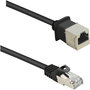Renkforce RF-4394127 RJ45 Hálózati kábel, patchkábel CAT 5e F/UTP 5.00 m Fekete Hosszabbítókábel Véd bélyegkép