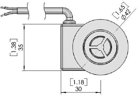 Átfolyás kapcsoló, vertikális Gentech FS-02 2. kép