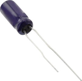 Elektrolit kondenzátor, radiális, álló, RM 2 mm 22 µF 63 V 20 % Ø 5 mm Panasonic ECA-1JM220