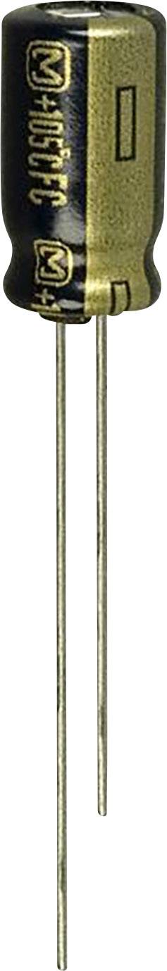Elektrolit kondenzátor, radiális, álló, RM 2,5 mm 22 µF 63 V 20 % Ø 6,3 mm Panasonic EEU-FC1J220