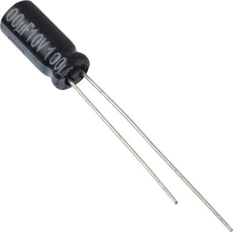 Elektrolit kondenzátor, radiális, álló, RM 2 mm 22 µF 50 V 20 % Ø 5 mm Panasonic EEU-FR1H220
