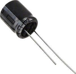 Elektrolit kondenzátor, radiális, álló, RM 5 mm 1000 µF 16 V 20 % Ø 10 mm Panasonic ECA-1CHG102