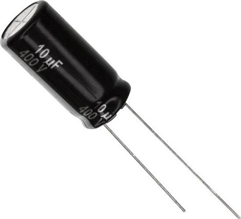 Elektrolit kondenzátor, radiális, álló, RM 5 mm 10 µF 450 V 20 % Ø 10 mm Panasonic EEU-EE2W100U