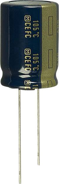 Elektrolit kondenzátor, radiális, álló, RM 7,5 mm 1000 µF 50 V 20 % Ø 16 mm Panasonic EEU-FC1H102