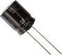 Elektrolit kondenzátor, radiális, álló, RM 7,5 mm 22 µF 450 V 20 % Ø 16 mm Panasonic EEU-EE2W220S bélyegkép