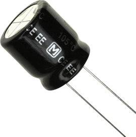 Elektrolit kondenzátor, radiális, álló, RM 7,5 mm 68 µF 400 V 20 % Ø 18 mm Panasonic EEU-EE2G680