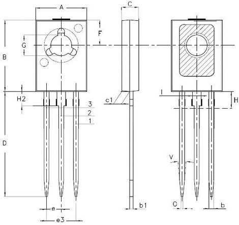 STMicroelectronics Tranzisztor (BJT) - diszkrét BD135 SOT-32 Csatornák 1 NPN