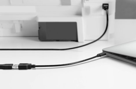 USB 3.0 átalakító USB 3.2 Gen1, USB C dugó - USB A alj, OTG funkció, Renkforce RF-4455819 3. kép