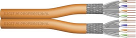 Duplex hálózati kábel, CAT 7 S/FTP, 2 x 4 x 2 mm², narancs, méteráru, Digitus DK-1741-VH-D