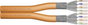 Duplex hálózati kábel, CAT 7 S/FTP, 2 x 4 x 2 mm², narancs, méteráru, Digitus DK-1741-VH-D bélyegkép