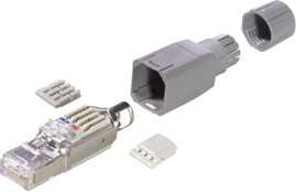 RJ45-Field csatlakozó CAT 5e FM45 RJ45 csatlakozódugó FM45 (helyszíni szerelésű) LappKabel