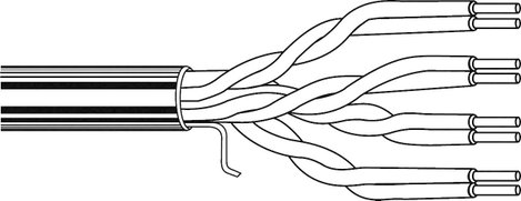 Hálózati kábel, CAT 5e 1583ENH 2. kép