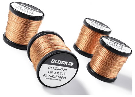 Lakk szigetelt rézhuzal, CLI 0,943 mm² 24 m-es tekercsben szállítjuk. Block 2. kép