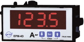 Programozható 1 fázisú beépíthető AC árammérő műszer, ENTES EPM-4D-48