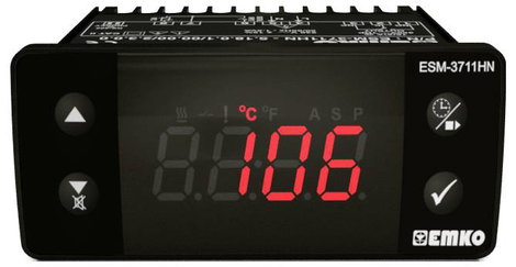 Hőmérséklet szabályozó, PTC -50 - +150 °C, relés, 10 A, 59 x 77 x 35 mm, Emko ESM-3711-H