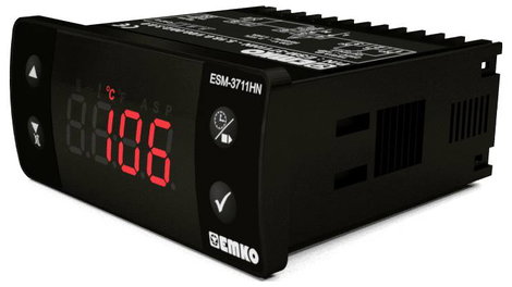 Hőmérséklet szabályozó, PTC -50 - +150 °C, relés, 10 A, 59 x 77 x 35 mm, Emko ESM-3711-H 2. kép