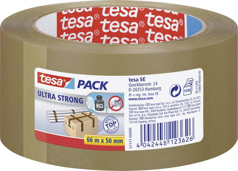 Tesa csomagoló ragasztószalag, barna (H x Sz) 66 m x 50 mm TESA Tesapack® Ultra Strong