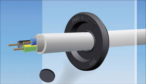 Kábelátvezető EPDM Fekete PB Fastener 1604-EB 1 db 3. kép