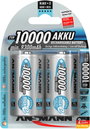 Góliát akku D NiMH, 1,2V 10000 mAh, 2 db, Ansmann maxE HR20, LR20, D, AM1, XL, MN1300, 813, E95, LR2 3. bélyegkép