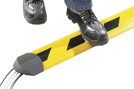 Kábelcsatorna, lépésálló 1.5 m x 150 mm sárga, fekete Serpa Security