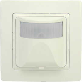 Falba süllyeszthető PIR mozgásérzékelő, relés, krémfehér, IP20, 180°, Kopp 808401012