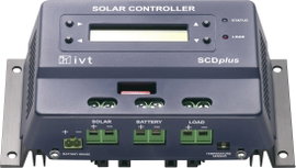 Napelem töltésszabályozó 12/24 V 40 A IVT SCDplus 40A