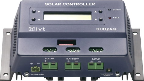Napelem töltésszabályozó 12/24 V 40 A IVT SCDplus 40A